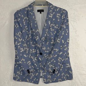Talbots Women’s Floral Jacquard Blazer Size 10